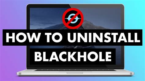 How do I <b>remove</b>. . Uninstall blackhole mac